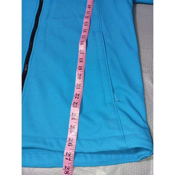 COLUMBIA:  Blue Softshell Jacket, with Zipped Chest Pocket, Men Size L - Picture 4 of 6